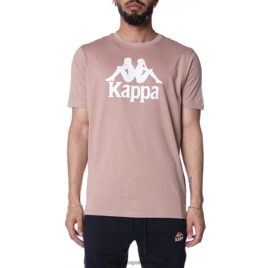 Kappa hombres camiseta estessi autentica beige 4P8JZR156