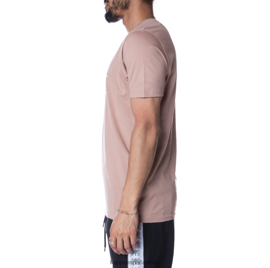 Kappa hombres camiseta estessi autentica beige 4P8JZR156