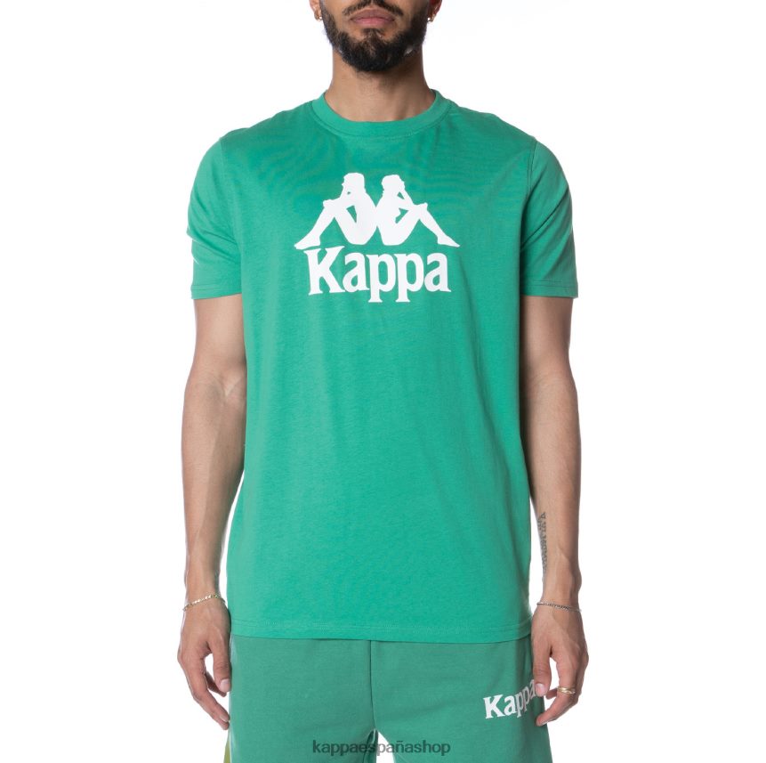 Kappa hombres camiseta estessi autentica verde 4P8JZR148
