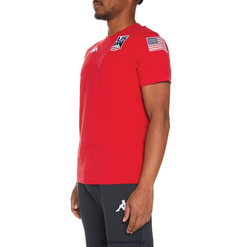 Kappa hombres camiseta estessi nosotros rojo 4P8JZR202