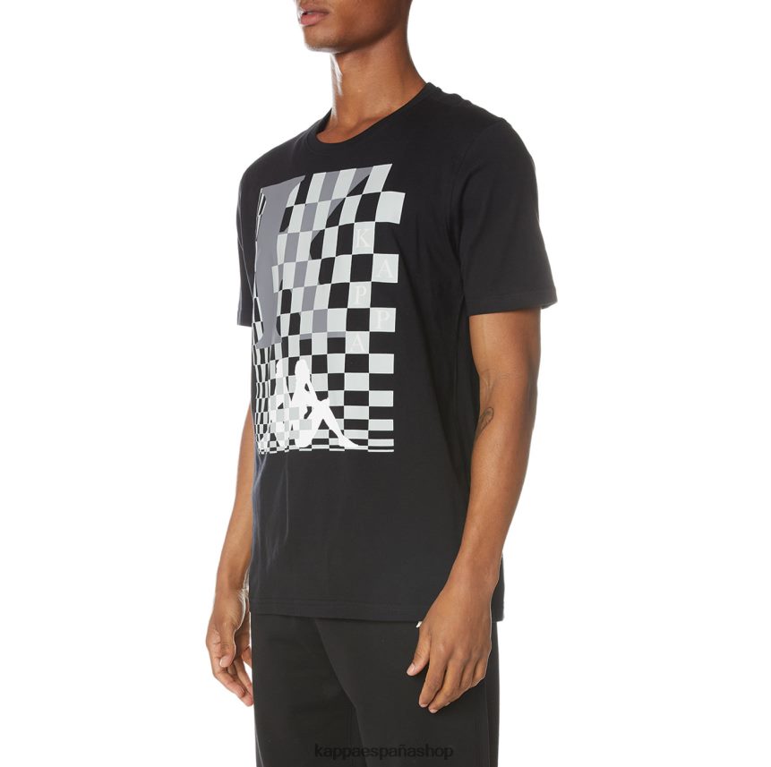 Kappa hombres camiseta finlandesa azabache negro 4P8JZR135