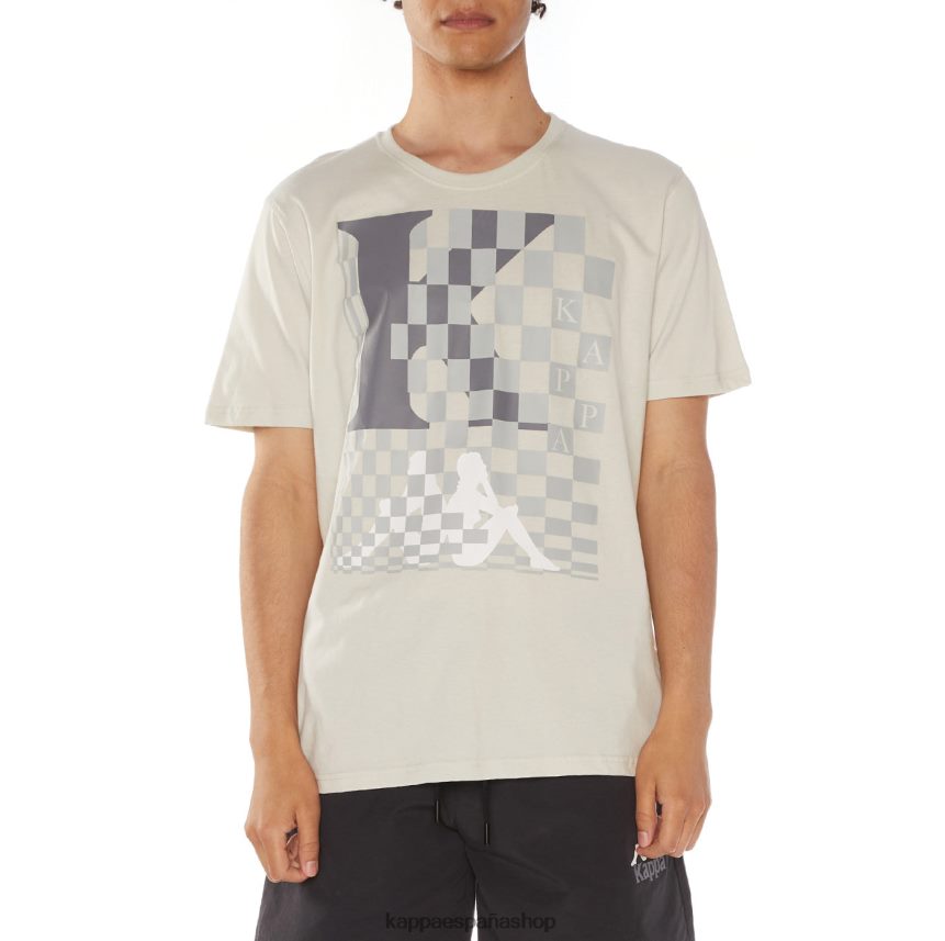 Kappa hombres camiseta finlandesa gris 4P8JZR134