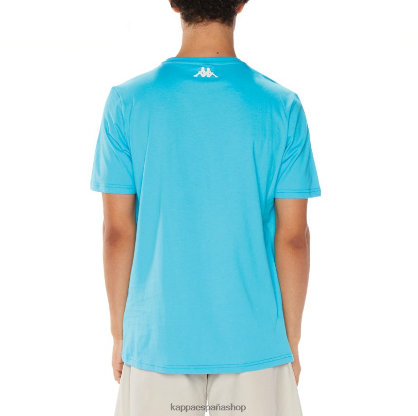 Kappa hombres camiseta finlandesa turquesa 4P8JZR136