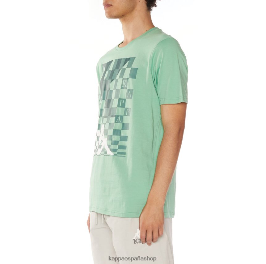 Kappa hombres camiseta finlandesa verde 4P8JZR112