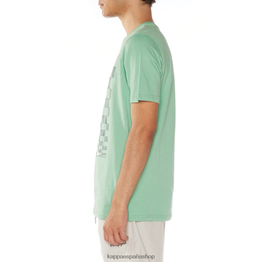 Kappa hombres camiseta finlandesa verde 4P8JZR112