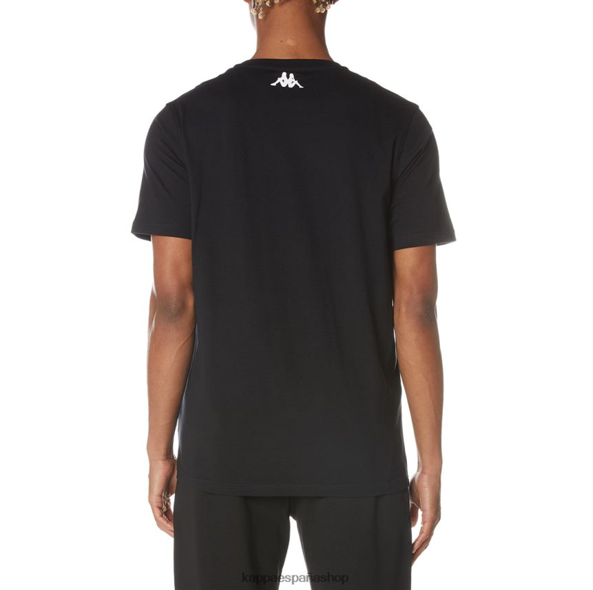 Kappa hombres camiseta isla azabache negro 4P8JZR137