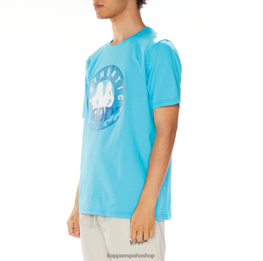 Kappa hombres camiseta isla turquesa 4P8JZR138