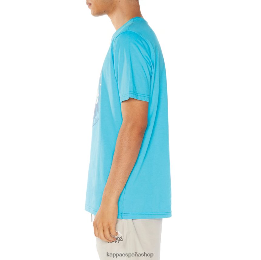 Kappa hombres camiseta isla turquesa 4P8JZR138