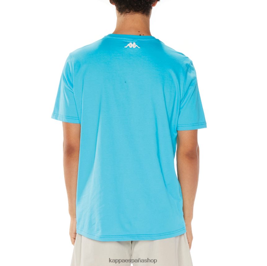 Kappa hombres camiseta isla turquesa 4P8JZR138