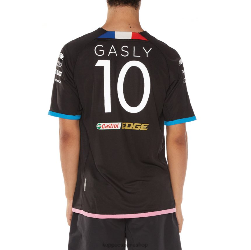 Kappa hombres camiseta kombat alonso alpine f1 negro 4P8JZR207