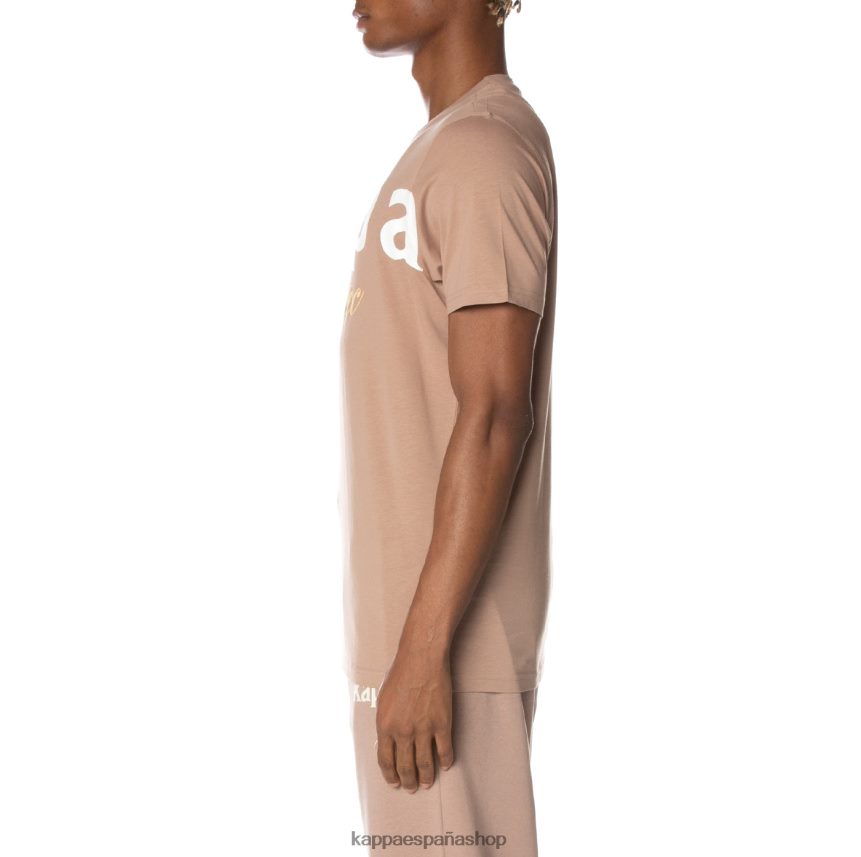 Kappa hombres camiseta mejillas auténticas beige 4P8JZR161