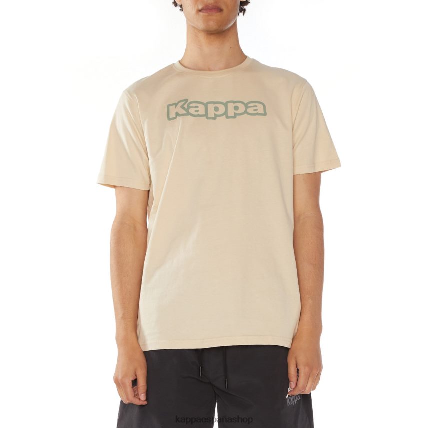 Kappa hombres camiseta onis logo beige 4P8JZR114