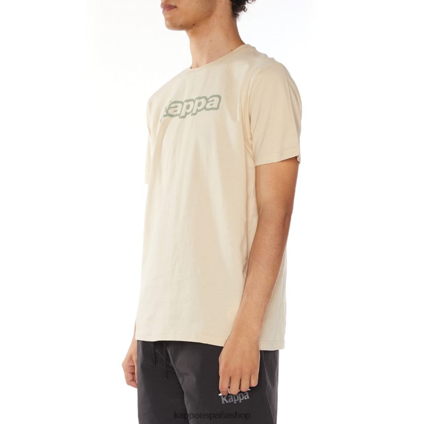 Kappa hombres camiseta onis logo beige 4P8JZR114