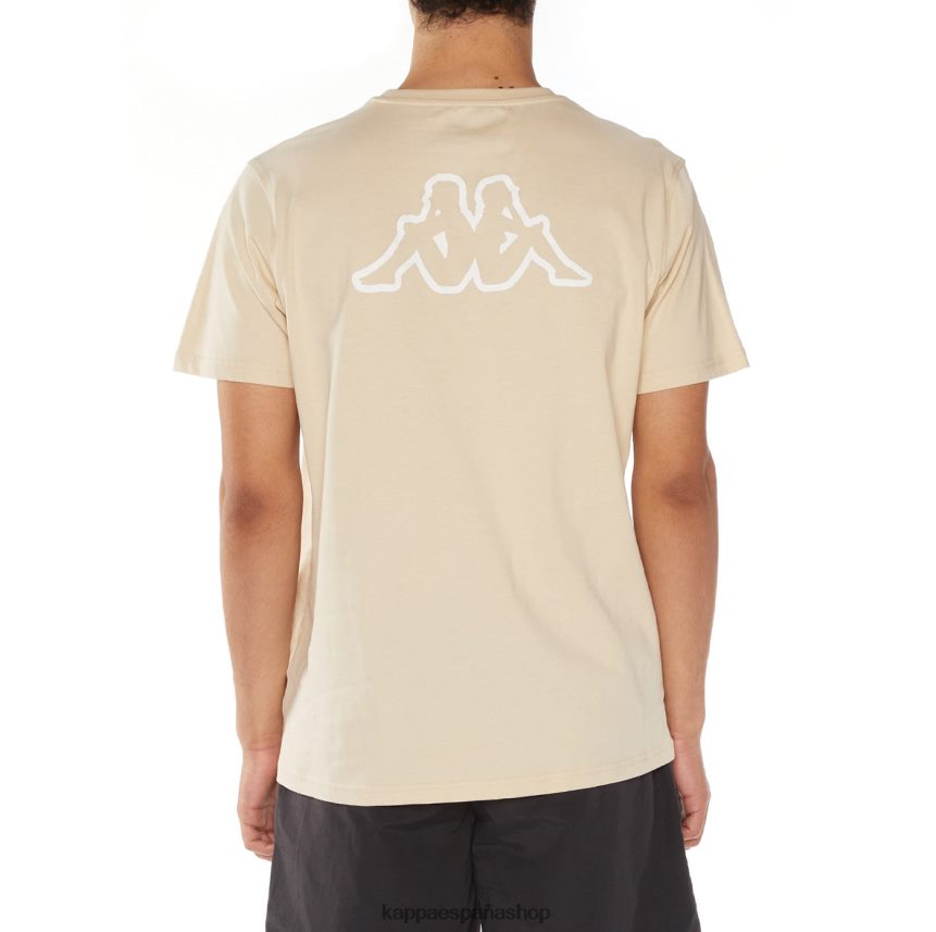 Kappa hombres camiseta onis logo beige 4P8JZR114