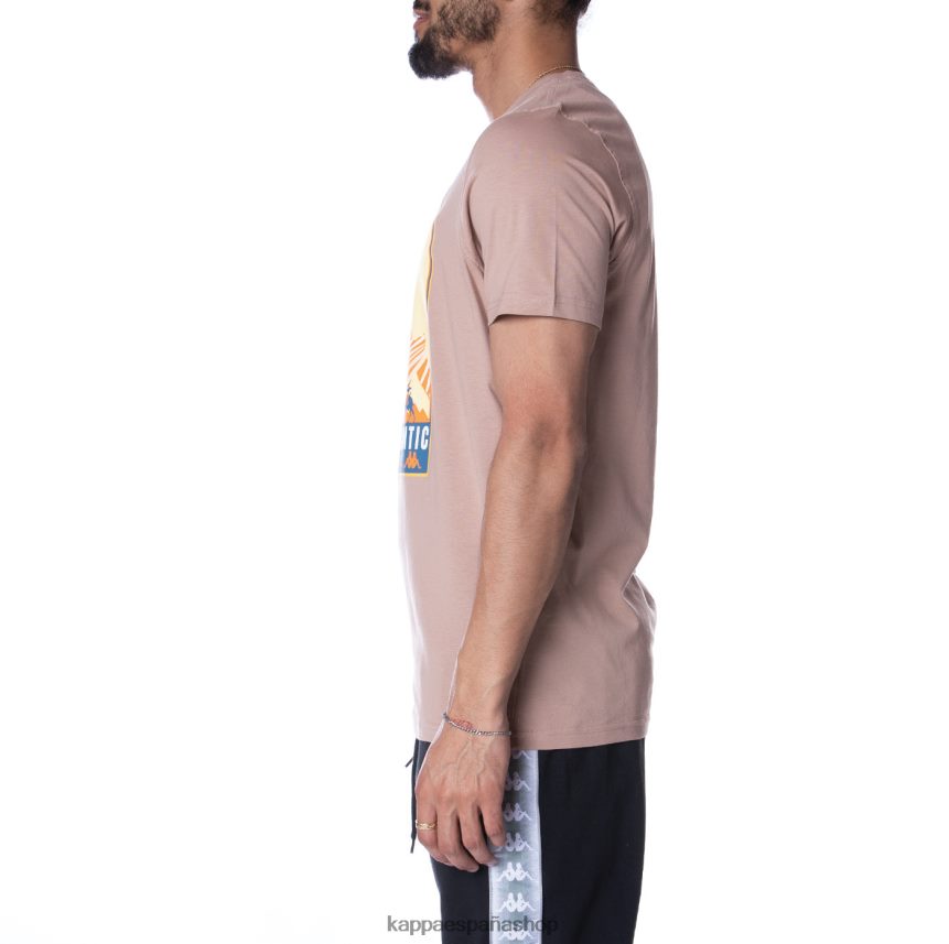 Kappa hombres camiseta osiris autentica beige 4P8JZR167