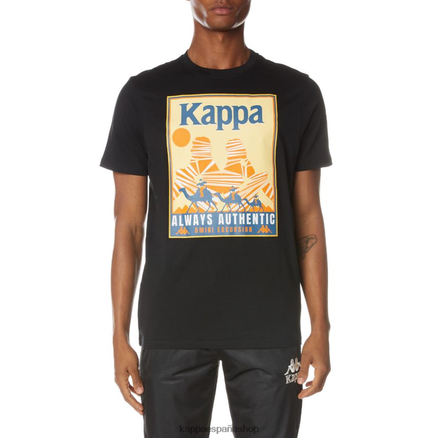 Kappa hombres camiseta osiris autentica negro azabache 4P8JZR163