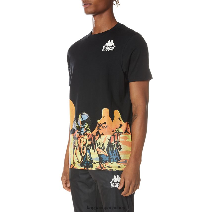 Kappa hombres camiseta ranchera auténtica negro azabache 4P8JZR166