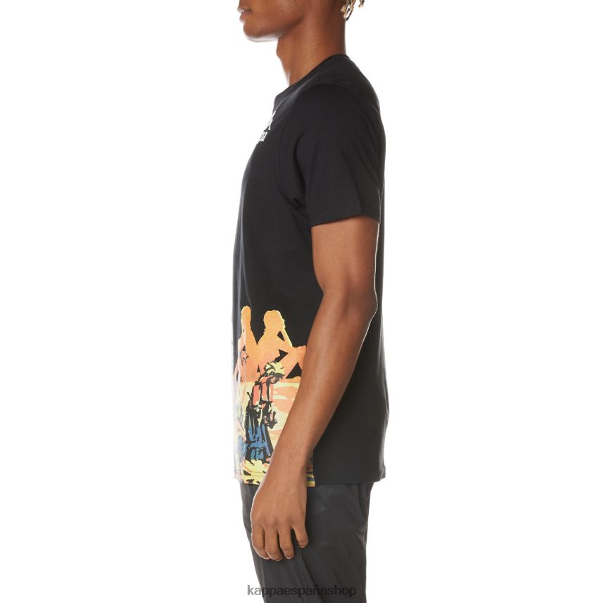 Kappa hombres camiseta ranchera auténtica negro azabache 4P8JZR166