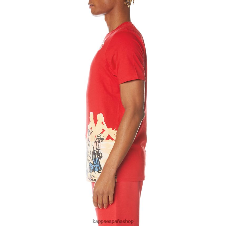 Kappa hombres camiseta ranchera auténtica rojo 4P8JZR143