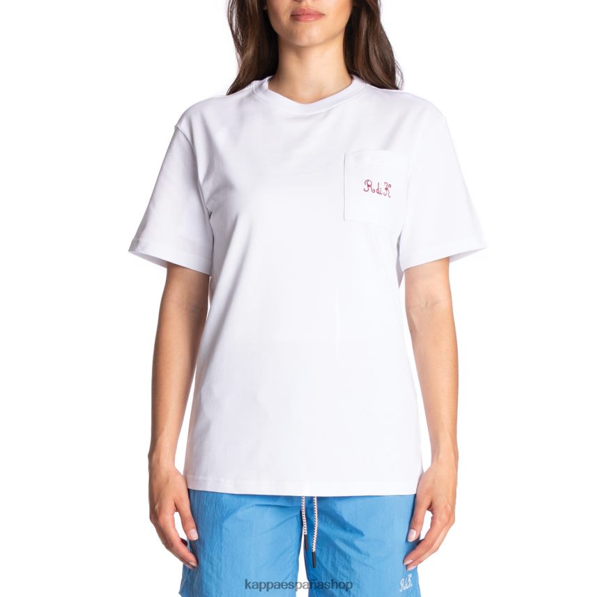 Kappa hombres camiseta robe giovani mirfak blanco 4P8JZR196