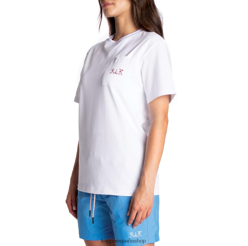 Kappa hombres camiseta robe giovani mirfak blanco 4P8JZR196