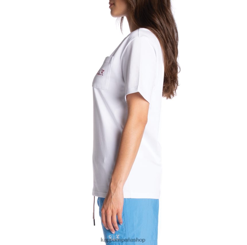 Kappa hombres camiseta robe giovani mirfak blanco 4P8JZR196