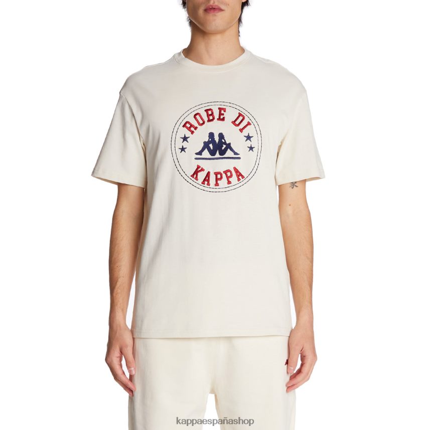 Kappa hombres camiseta robe giovani revati crema 4P8JZR197
