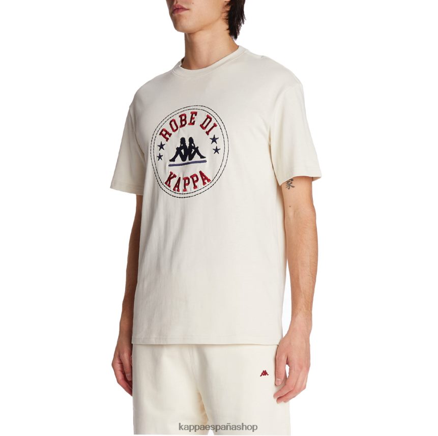 Kappa hombres camiseta robe giovani revati crema 4P8JZR197