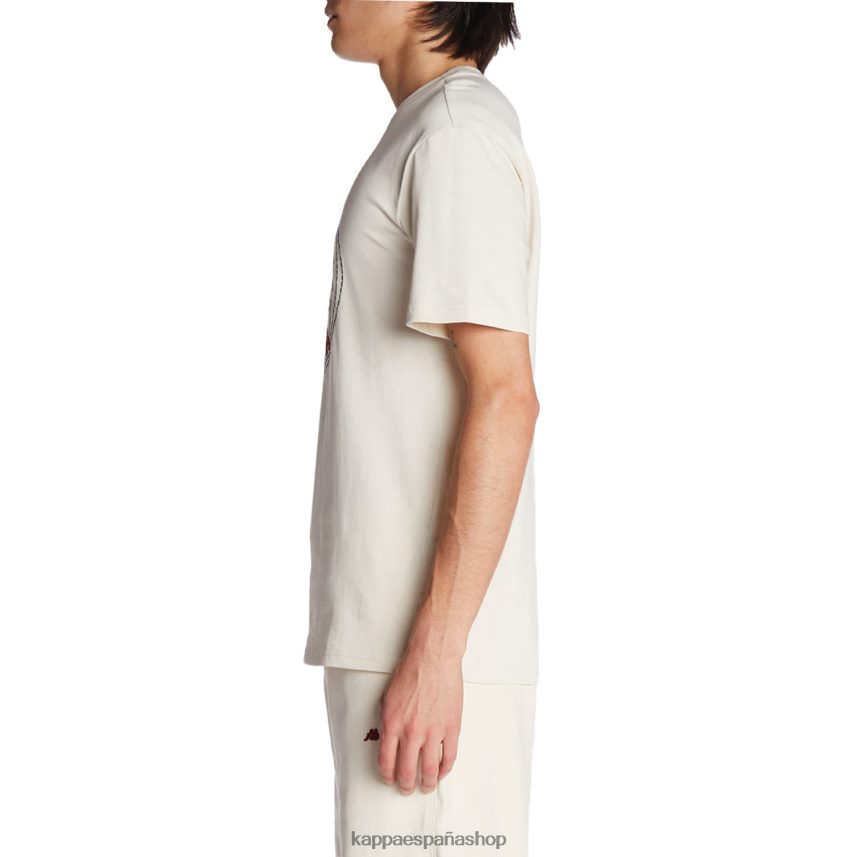 Kappa hombres camiseta robe giovani revati crema 4P8JZR197