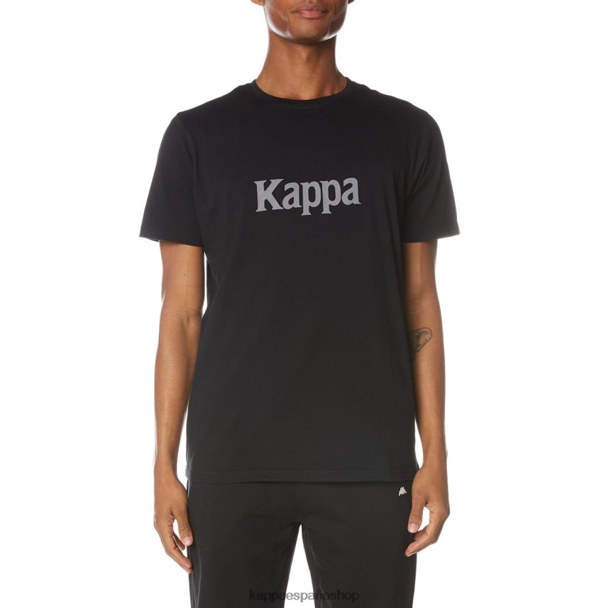 Kappa hombres camiseta runis autentica azabache negro 4P8JZR132