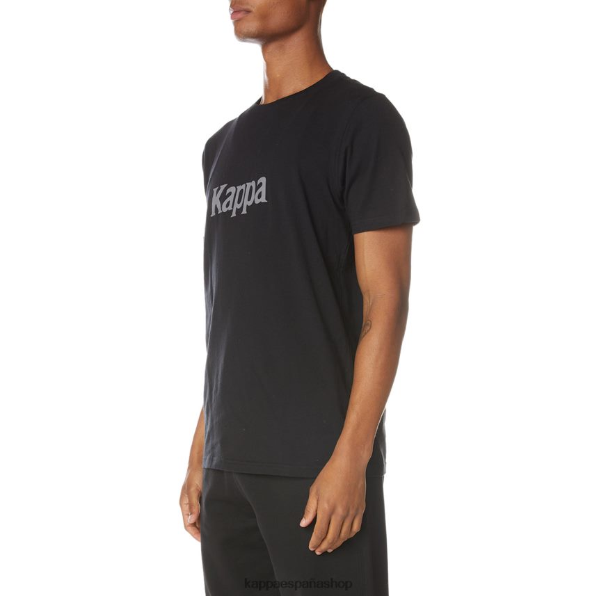 Kappa hombres camiseta runis autentica azabache negro 4P8JZR132