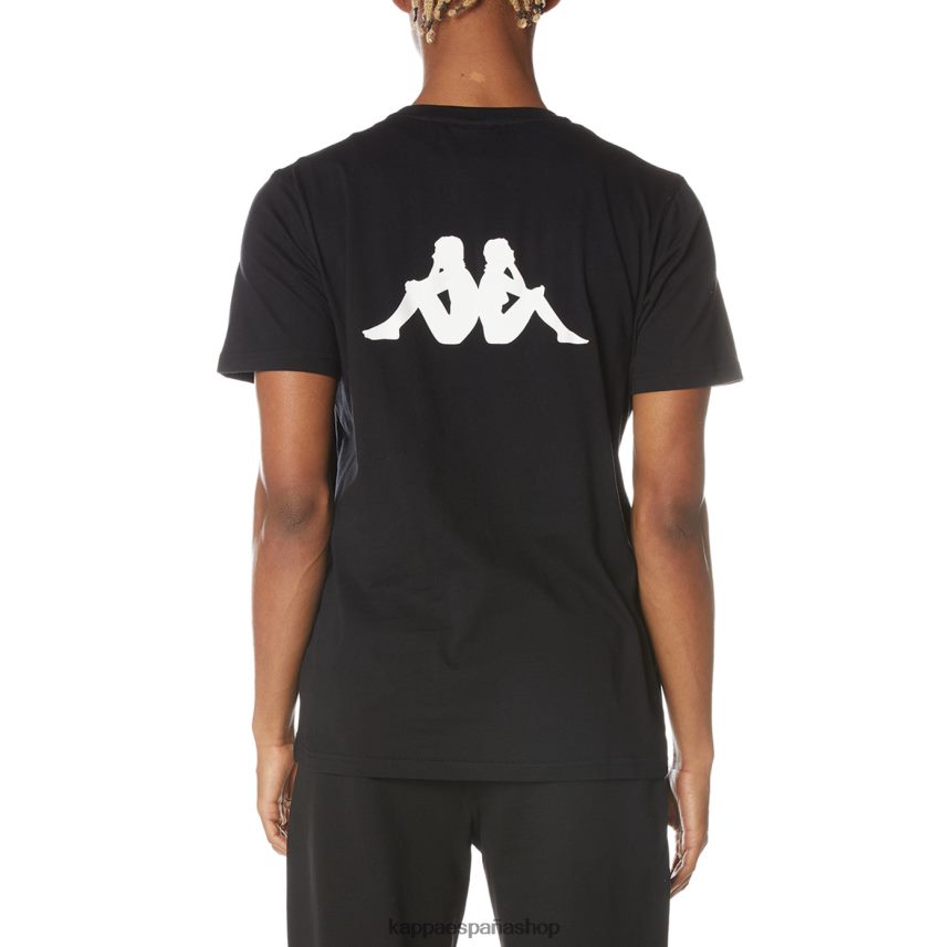Kappa hombres camiseta runis autentica azabache negro 4P8JZR132