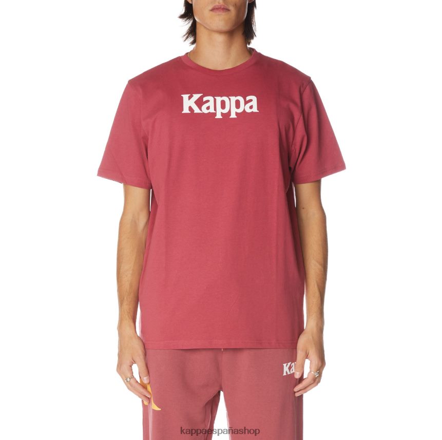 Kappa hombres camiseta runis autentica borgoña 4P8JZR180