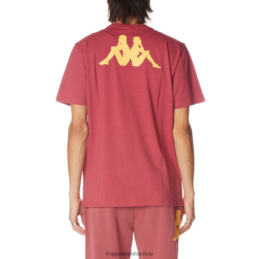 Kappa hombres camiseta runis autentica borgoña 4P8JZR180