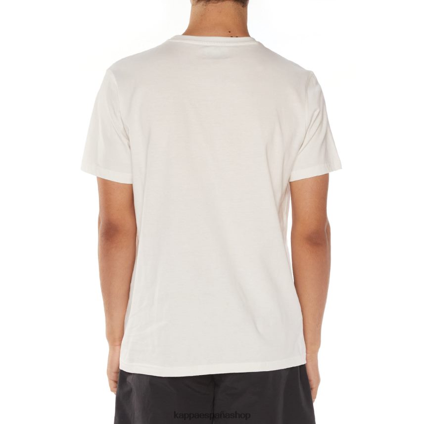 Kappa hombres camiseta salvia blanco 4P8JZR118