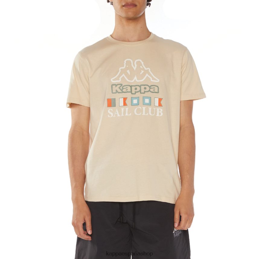 Kappa hombres camiseta temi beige 4P8JZR120