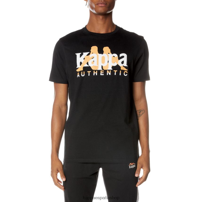Kappa hombres camiseta vanguardista autentica negro azabache 4P8JZR162