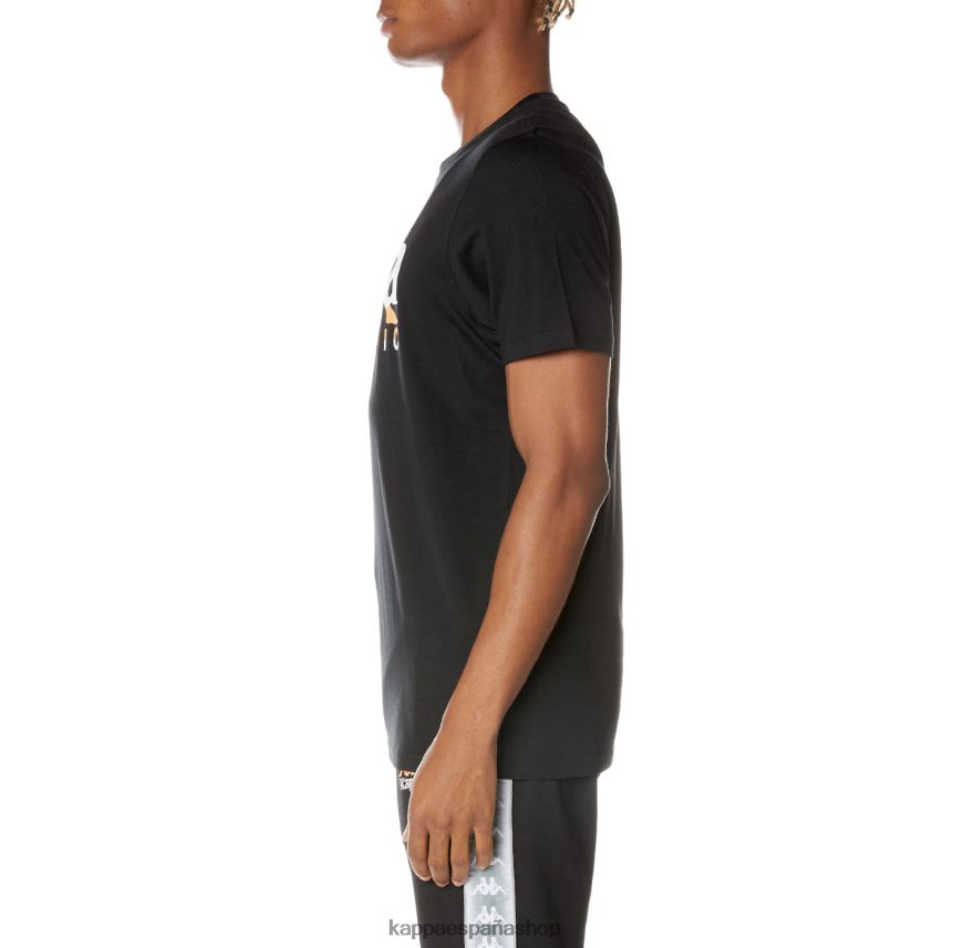 Kappa hombres camiseta vanguardista autentica negro azabache 4P8JZR162