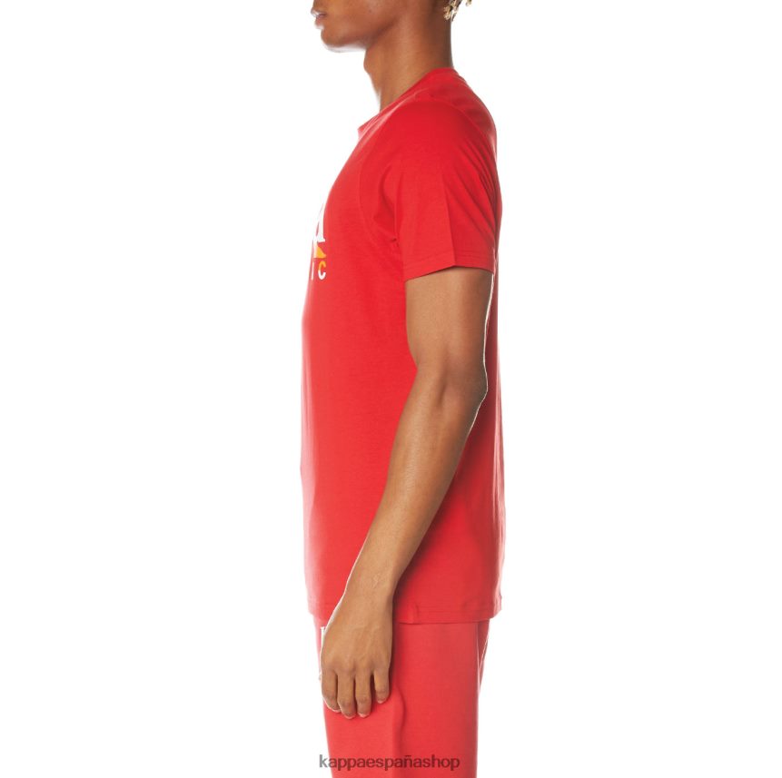 Kappa hombres camiseta vanguardista autentica rojo 4P8JZR149