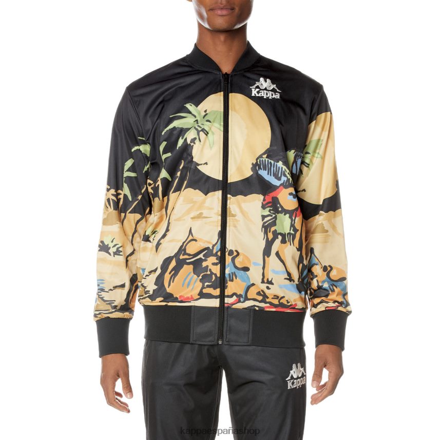 Kappa hombres chaqueta autentica de sudania negro azabache 4P8JZR4