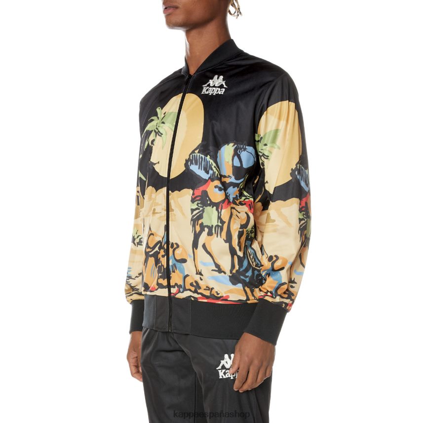 Kappa hombres chaqueta autentica de sudania negro azabache 4P8JZR4