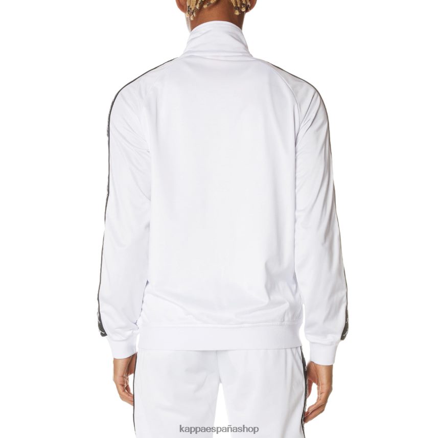 Kappa hombres chaqueta deportiva 222 banda anniston blanco negro 4P8JZR14