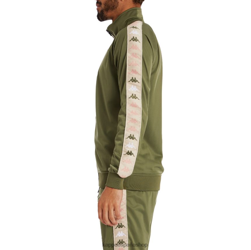 Kappa hombres chaqueta deportiva 222 banda dullo 2 aceituna verde 4P8JZR8