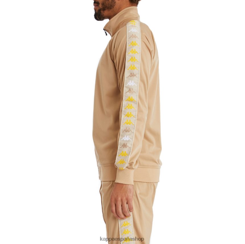 Kappa hombres chaqueta deportiva 222 banda dullo 2 beige 4P8JZR7
