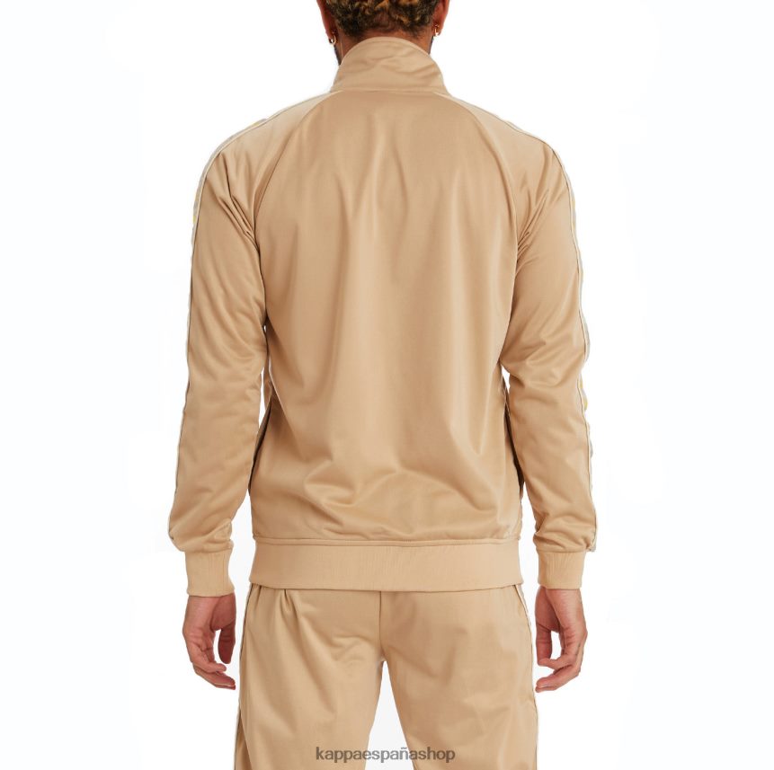 Kappa hombres chaqueta deportiva 222 banda dullo 2 beige 4P8JZR7