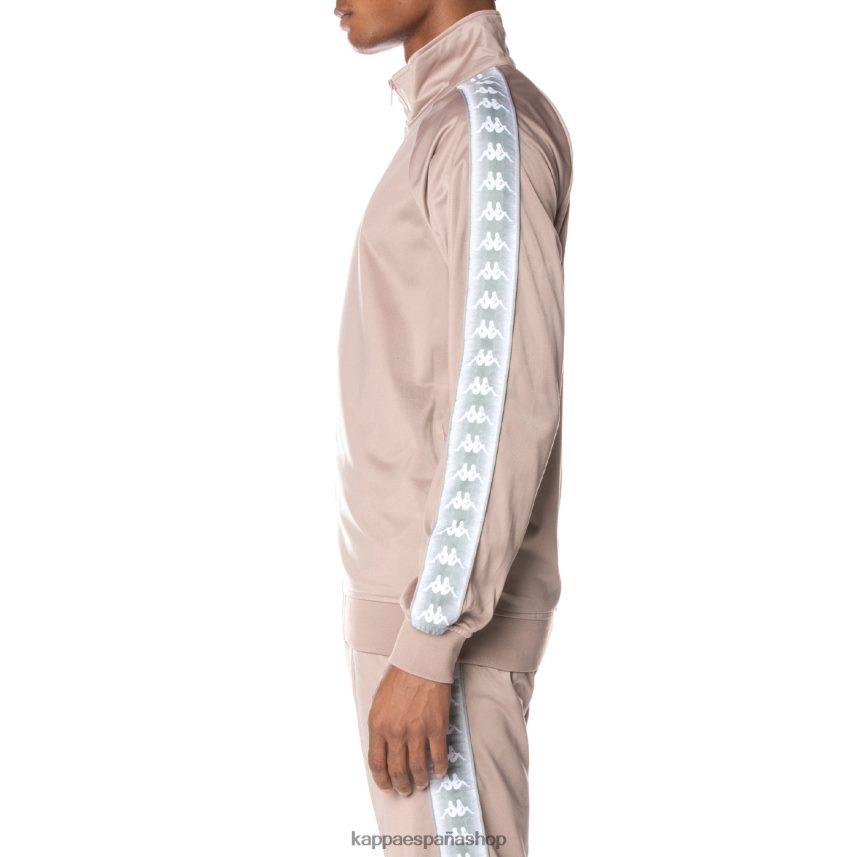 Kappa hombres chaqueta deportiva 222 banda ganniston beige 4P8JZR1