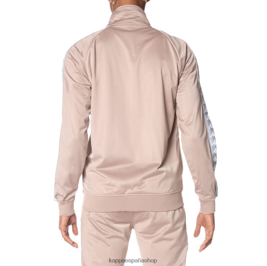 Kappa hombres chaqueta deportiva 222 banda ganniston beige 4P8JZR1