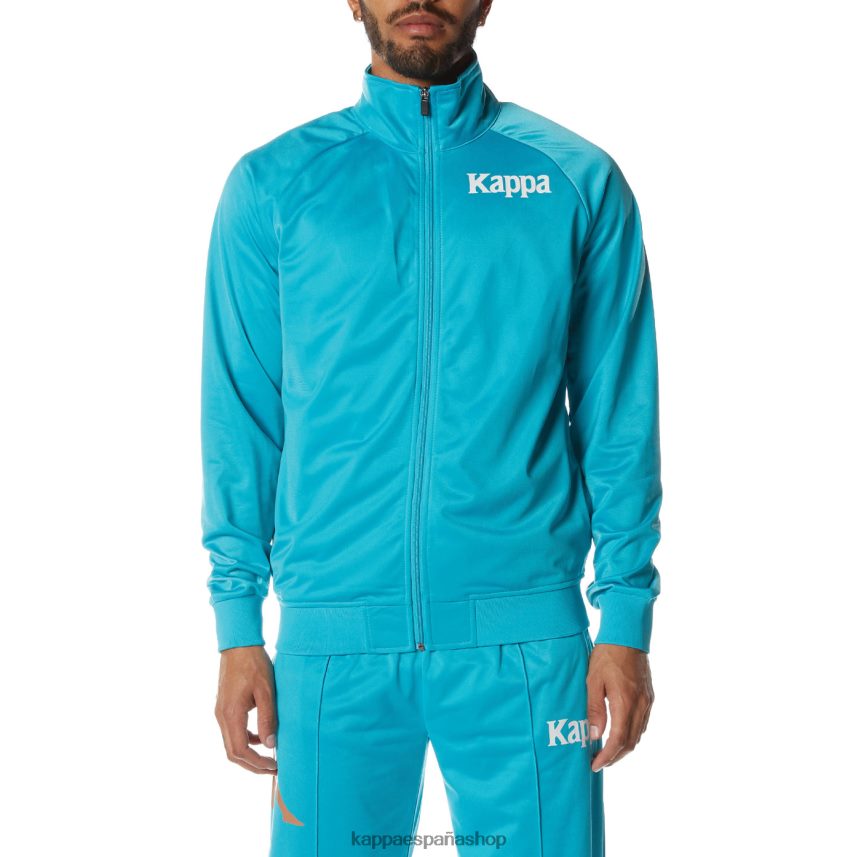 Kappa hombres chaqueta deportiva angost auténtica aguamarina oscura 4P8JZR6