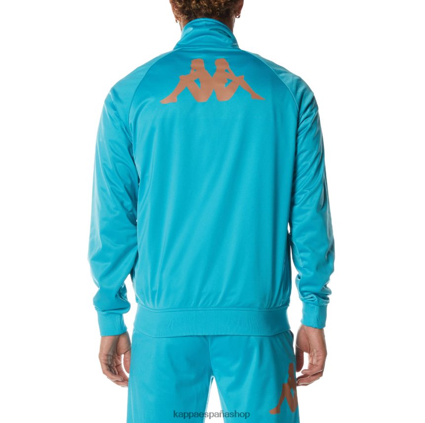 Kappa hombres chaqueta deportiva angost auténtica aguamarina oscura 4P8JZR6