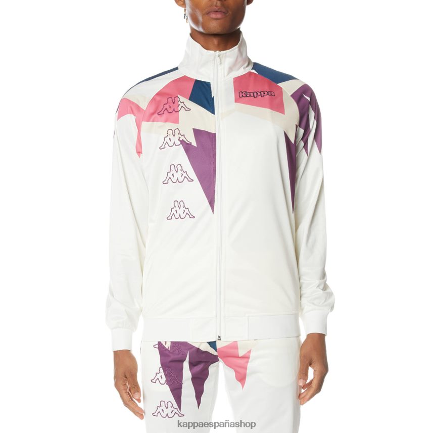 Kappa hombres chaqueta deportiva lamal con logo blanco 4P8JZR5